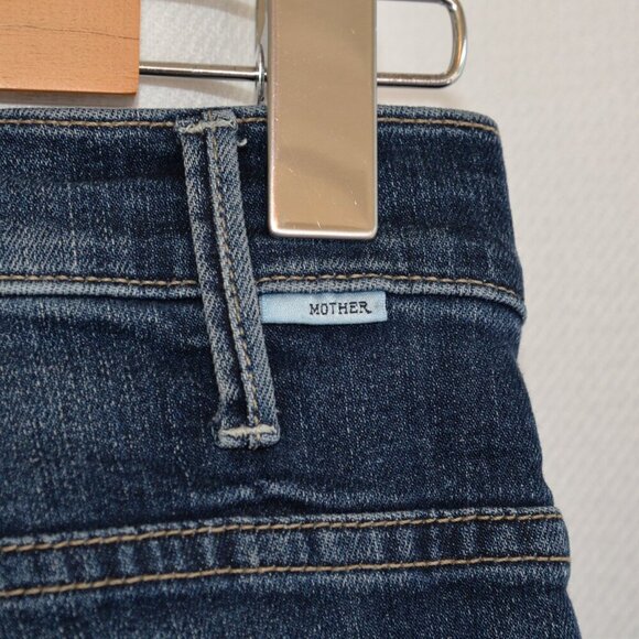 Mother Denim The Hustler Ankle Fray Jeans In Wash On The Edge Sz 24 - Picture 8 of 10